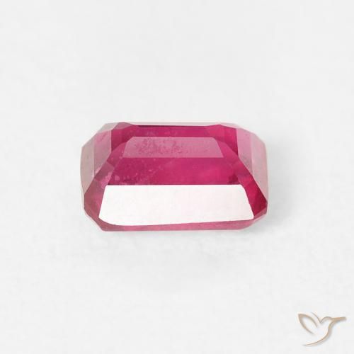 Rubis Rouge léger naturelle Octogone / coupe Émeraude, 0.94 ct, VS
