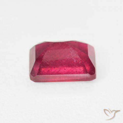 Rubis Rouge sang naturelle Octogone / coupe Émeraude, 2.82 ct, VS