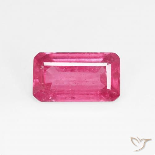 1.83ct Naturel Rouge moyen Rubis, Taille émeraude, VS
