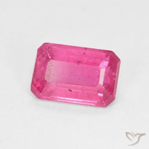 Rubis Rose vif naturelle Octogone / coupe Émeraude, 2.28 ct, VS-SI