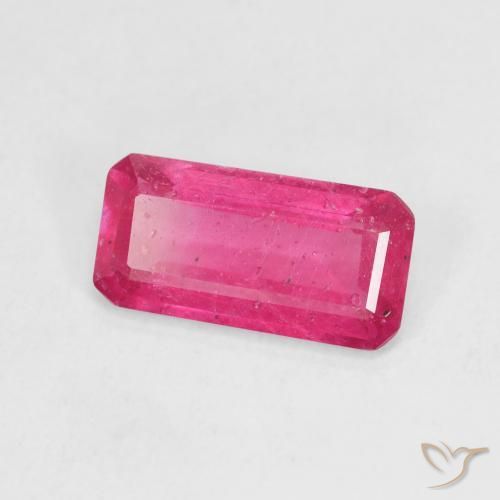 Rubis Rose vif naturelle Octogone / coupe Émeraude, 2.95 ct, VS-SI