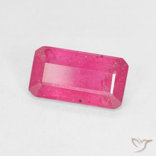 Rubis Rose vif naturelle Octogone / coupe Émeraude, 2.80 ct, VS-SI