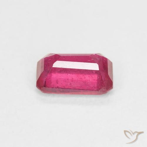 Rubis Rose vif naturelle Octogone / coupe Émeraude, 0.82 ct, VS-SI