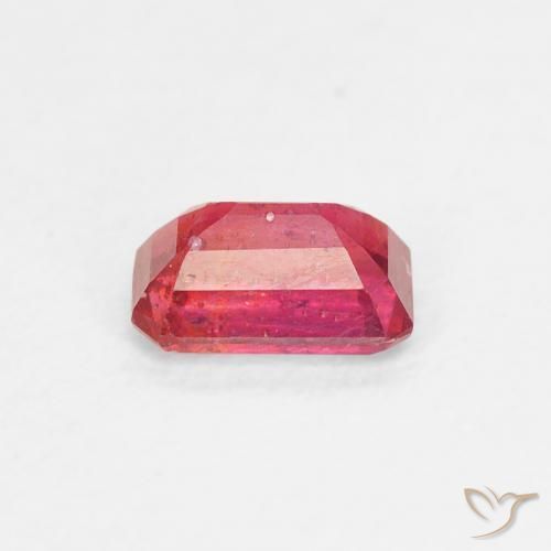 Rubis Rose moyen naturelle Octogone / coupe Émeraude, 0.71 ct, VS-SI