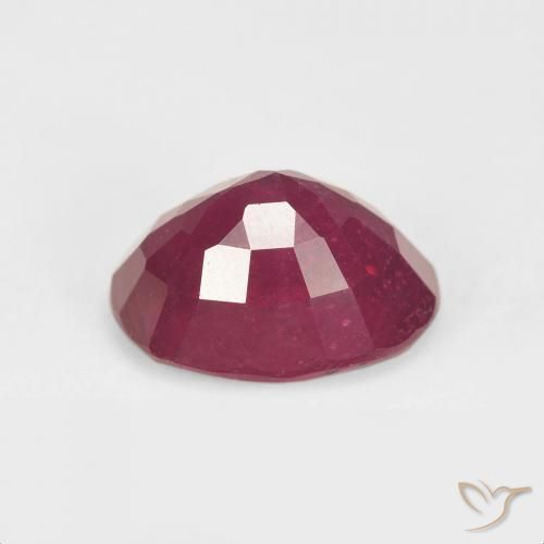 Rubis Rouge foncé naturelle ovale, 3.84 ct, VS