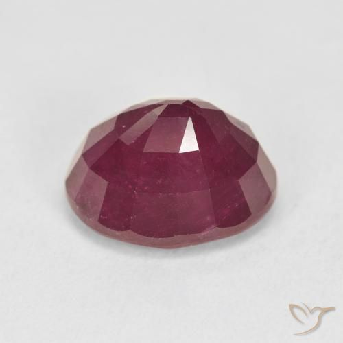 Rubis Rouge foncé naturelle ovale, 6.05 ct, VS