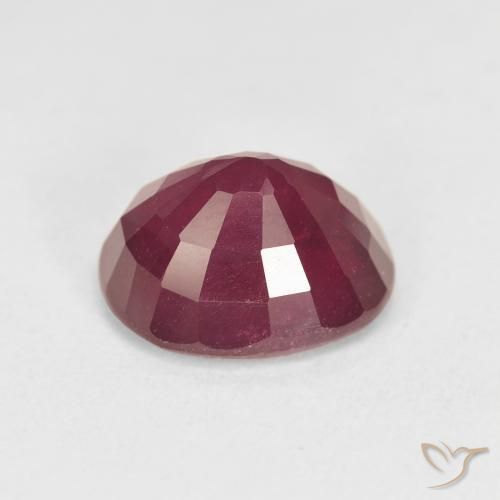Rubis Rouge foncé naturelle ovale, 5.93 ct, VS