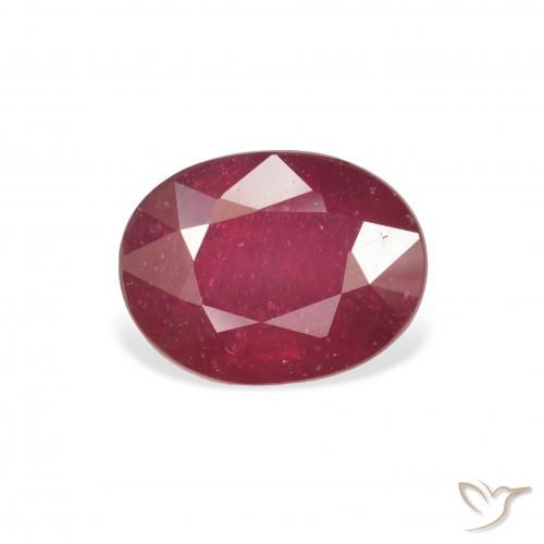 3.18ct Naturel Rouge sang Rubis, ovale, VS