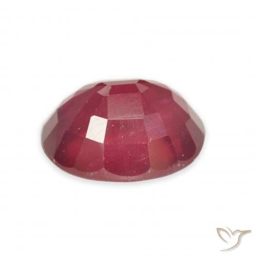 Rubis Rouge confiture naturelle ovale, 5.00 ct, VS