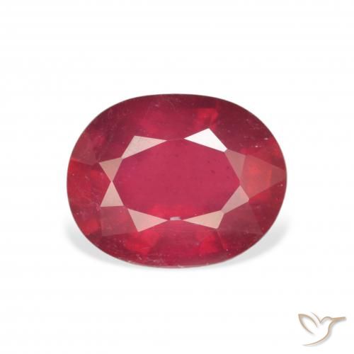 3.58ct Naturel Cramoisi profond Rubis, ovale, VS