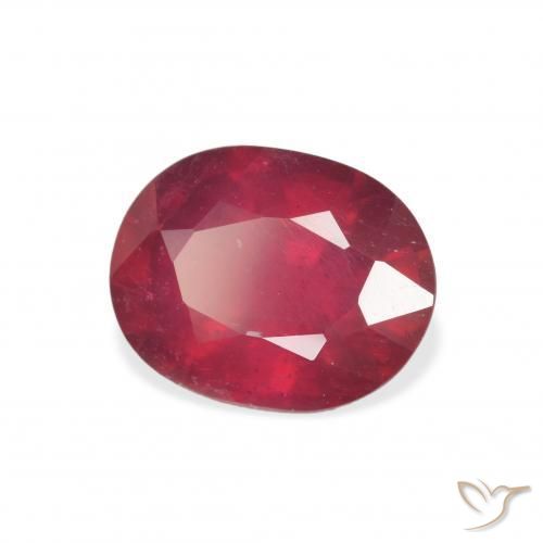 Rubis Cramoisi profond naturelle ovale, 3.58 ct, VS