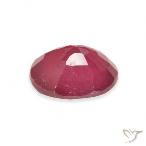 Rubis Cramoisi profond naturelle ovale, 3.58 ct, VS