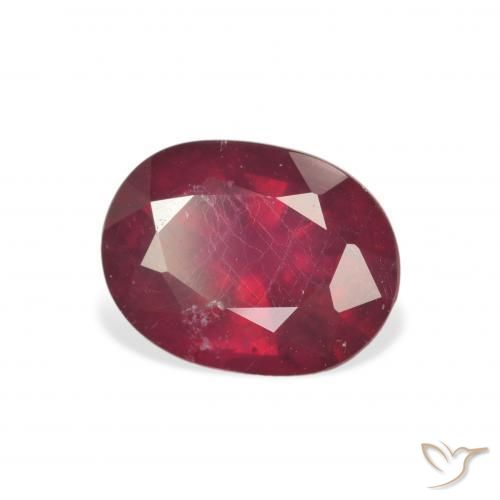 Rubis Rouge sang naturelle ovale, 3.42 ct, VS