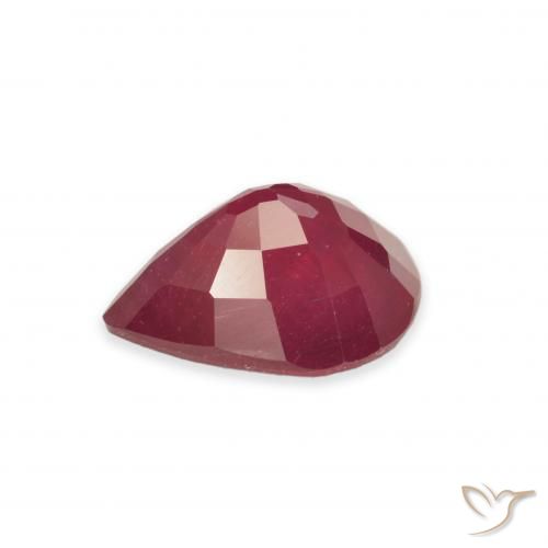 Rubis Rouge confiture naturelle En forme de poire, 2.76 ct, VS