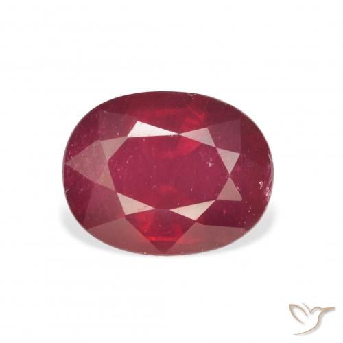 3.59ct Naturel Rouge foncé Rubis, ovale, VS