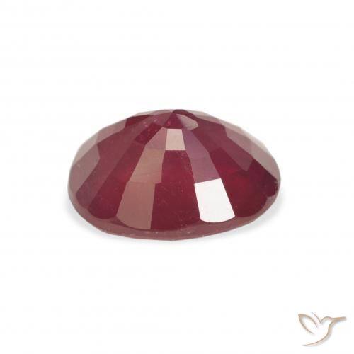 Rubis Rouge foncé naturelle ovale, 3.59 ct, VS