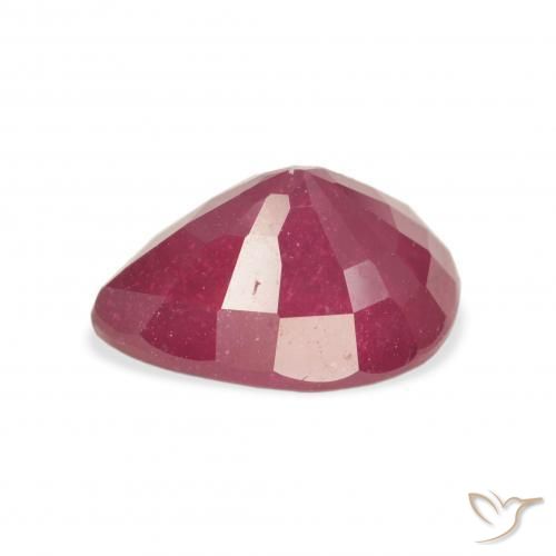 Rubis Rouge moyen naturelle En forme de poire, 4.56 ct, VS