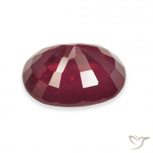 Rubis Rouge sang naturelle ovale, 5.00 ct, VS