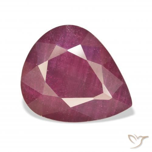Rubis Vin rouge naturelle En forme de poire, 16.24 ct, VS