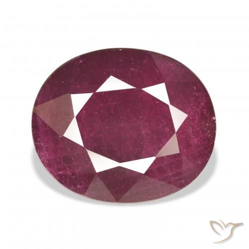 18.23ct Naturel Rouge moyen Rubis, ovale, VS