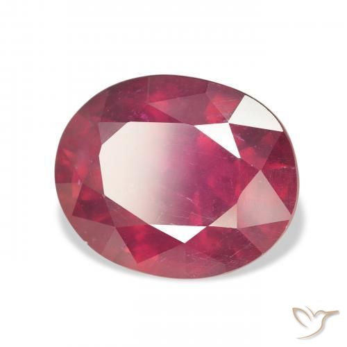Rubis Medium Dark-Red naturelle ovale, 10.77 ct, VS