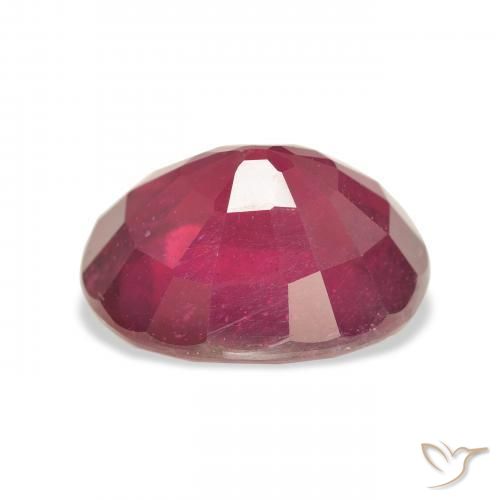 Rubis Medium Dark-Red naturelle ovale, 10.77 ct, VS