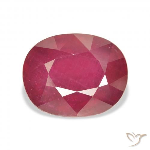 11.24ct Naturel Rouge confiture Rubis, ovale, VS