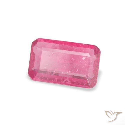 Rubis Rose vif naturelle Octogone / coupe Émeraude, 0.99 ct, VS-SI