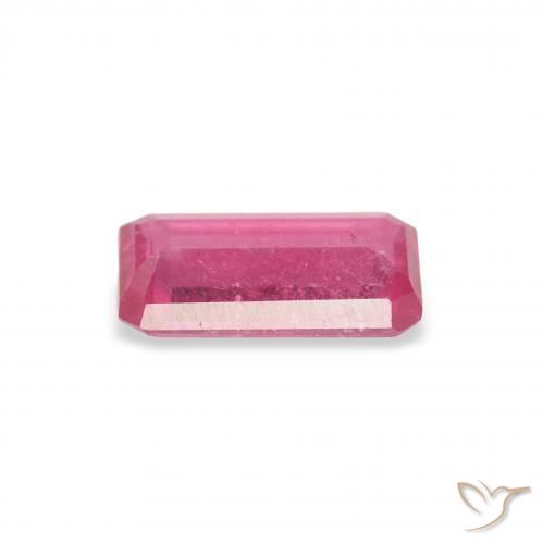 Rubis Rose vif naturelle Octogone / coupe Émeraude, 0.99 ct, VS-SI