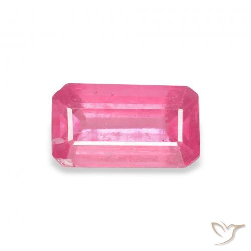 1.77ct Naturel Rose vif Rubis, Taille émeraude, VS-SI