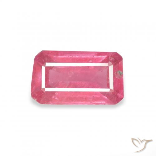 1.54ct Naturel Rose moyen Rubis, Taille émeraude, VS-SI
