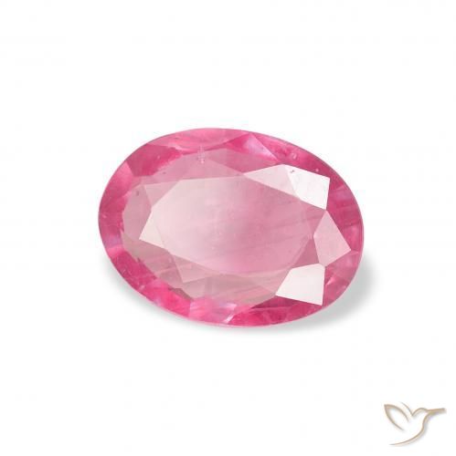 Rubis Medium Dark-Pink naturelle ovale, 1.09 ct, VS-SI