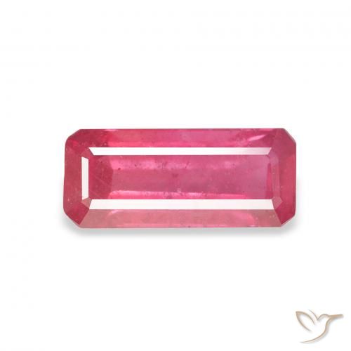 1.64ct Naturel Rose magenta Rubis, Taille émeraude, VS-SI