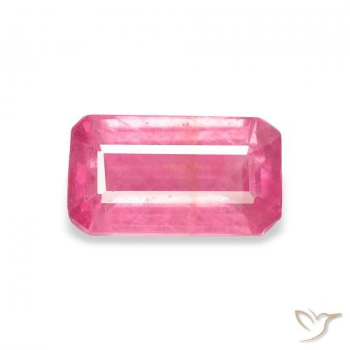 1.96ct Naturel Rose moyen Rubis, Taille émeraude, VS-SI