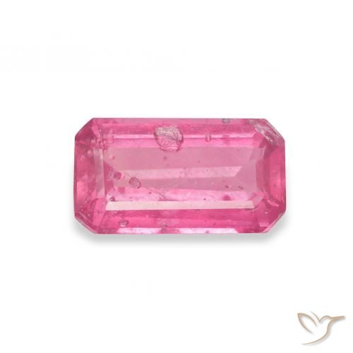 1.63ct Naturel Medium Dark-Pink Rubis, Taille émeraude, SI