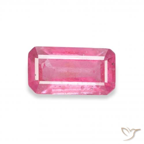 1.37ct Naturel Medium Dark-Pink Rubis, Taille émeraude, SI