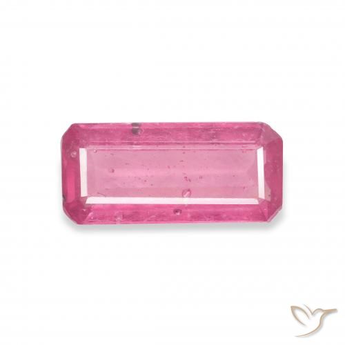 1.93ct Naturel Medium Dark-Pink Rubis, Taille émeraude, VS-SI