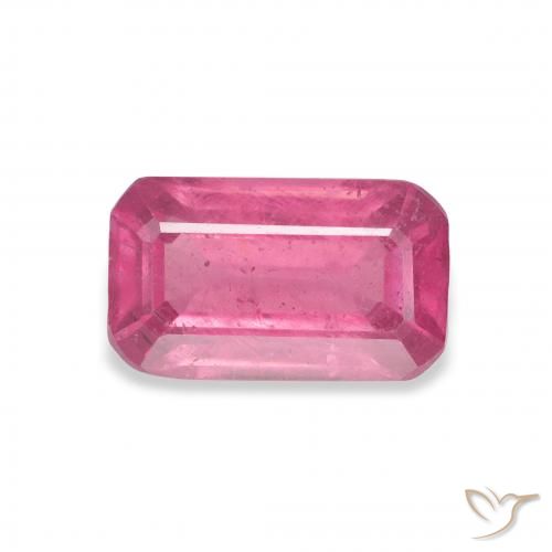 3.12ct Naturel Medium Dark-Pink Rubis, Taille émeraude, VS-SI