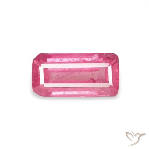 1.62ct Naturel Rose vif Rubis, Taille émeraude, VS-SI