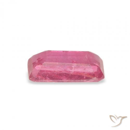 Rubis Punch aux fruits rouge naturelle Octogone / coupe Émeraude, 1.64 ct, VS-SI