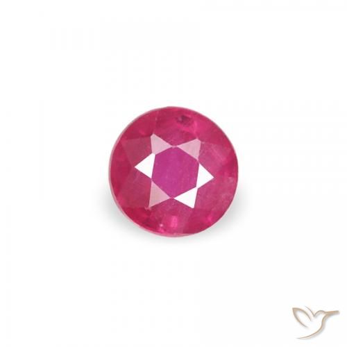 0.08ct Naturel Rouge Rosâtre Rubis, Tour, SI