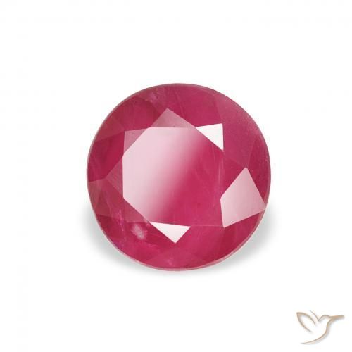 Rubis Rouge Rosâtre naturelle Tour, 1.01 ct, VS