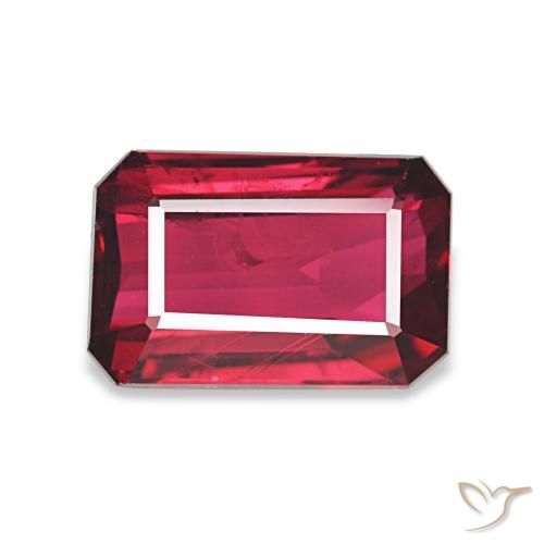 1.97ct Rouge moyen Rubis, Taille émeraude, VS