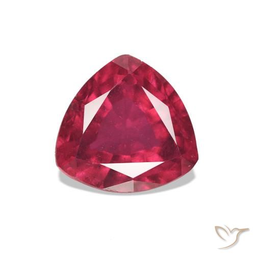 2.11ct Rouge foncé Rubis, Trillion, VVS-VS