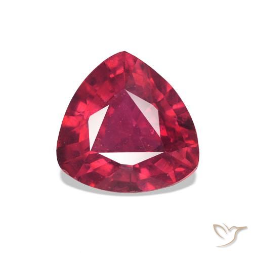 1.48ct Medium Dark-Red Rubis, Trillion, VS