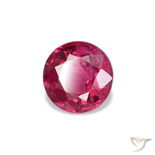 Rubis rouge naturelle coupe roude, 0,21 ct, VS