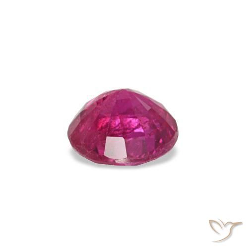 Rubis rouge naturelle coupe roude, 0,21 ct, VS