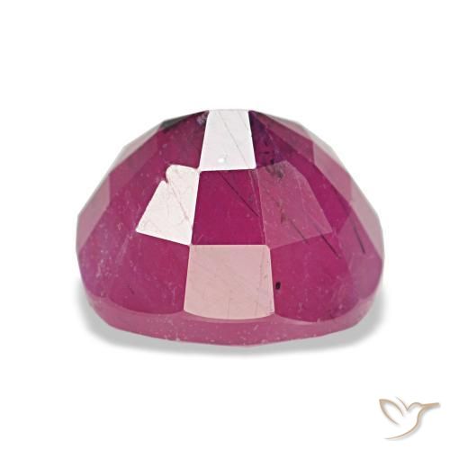 Rubis rouge naturelle coupe coussin, 2,65 ct, VS