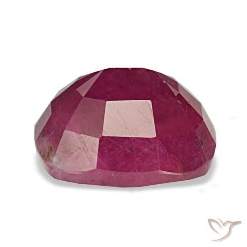 Rubis rouge naturelle coupe coussin, 2,62 ct, VS