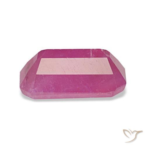 Rubis pourpre naturelle taille émeraude, 1,71 ct, VS